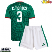 Mexico Cesar Montes #3 Replica Home Minikit World Cup 2026 Short Sleeve (+ pants)